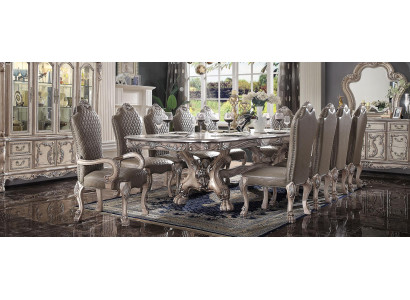 Design Stuhl Set 6x Stühle mit Armlehnen Polster Gruppe Lehnstuhl Garnitur Neu