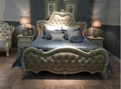 Design Bett Doppel Luxus Schlaf Zimmer Betten Leder Hotel 180x200cm