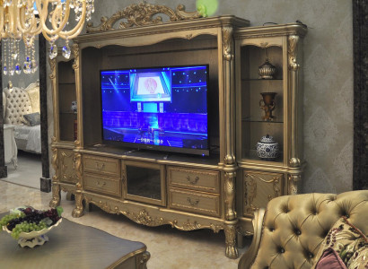 Wohnzimmer Anbau Medien Wand Fernsehwand Fernsehschrank Wohnwand