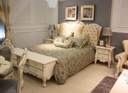 Chesterfield Bett Gepolsterte Betten Schlafzimmer Ehebett Betten 180x200cm neu