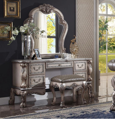 Konsole Klassische Tisch Spiegel Kommode Schminktisch Schlafzimmer Anrichte 2tlg