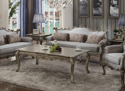 Sofa 3 Sitzer Wohnlandschaft Sofas Couch Polster Garnitur Textil Holz Dreisitzer