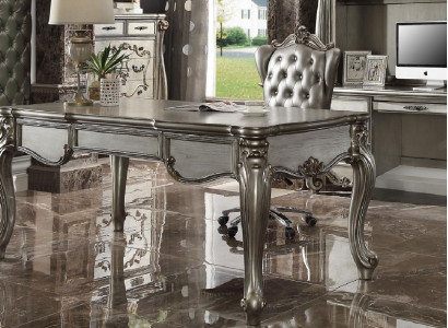 Büro Schreibtisch Sessel Tisch Holztisch Stuhl 2tlg Schreibtische Barock