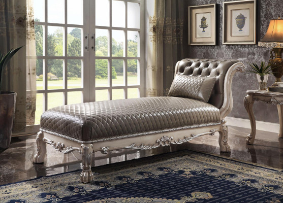 Liege Klassische Leder Luxus Liegen Liegesessel Chesterfield Chaiselongue