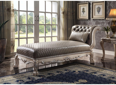 Liege Klassische Leder Luxus Liegen Liegesessel Chesterfield Chaiselongue