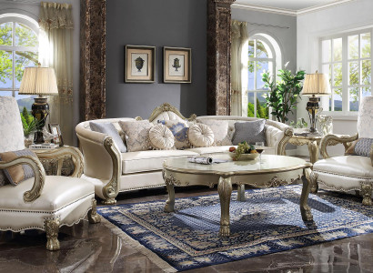 Klassischer Tisch Couchtisch Beistelltisch Sofa Design Wohnzimmer Barock