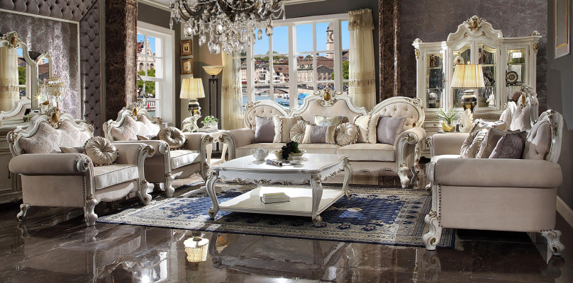 Luxus Sofagarnitur 3+2+1+1 Sitzer Set Design Sofa Polster Couchen Couch