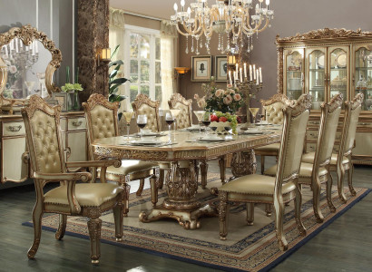 Goldener Chesterfield Stuhl Designer Esszimmer Möbel Luxuriöser Einsitzer