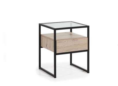 Nachttisch Braun Holz Möbel Design Schlafzimmer Möbel Art déco Neu