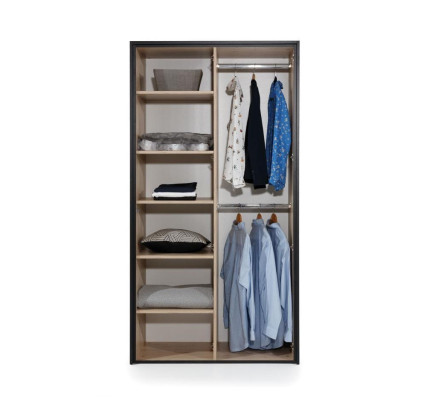 Loft Kleiderschrank Mehrzweckschrank Holz Schrank Schränke Möbel Braun