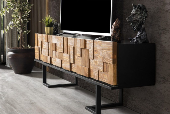 Modern Holz Kommode Sideboard Fernseher Ständer Schrank Möbel 180cm