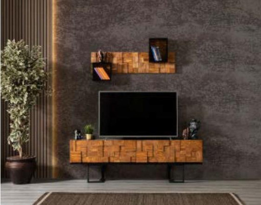 Modern Holz Kommode Sideboard Fernseher Ständer Schrank Möbel 180cm