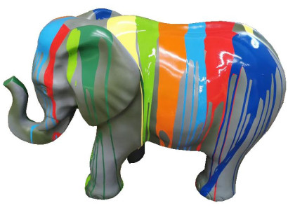 Designer Figur Statue Moderne Figuren Dekoration Elefant Deko Garten Skulpturen