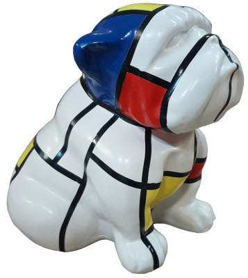 Bunte Abstrakte Figur Hund Skulptur Skulpturen Statue Dekoration Figuren Garten