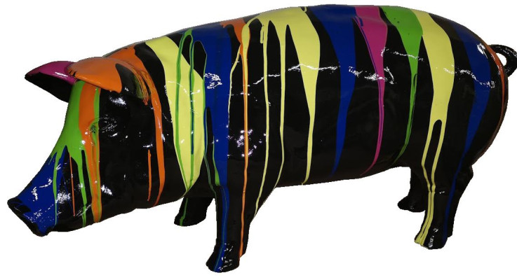 Dekoration Schwein Abstrakte Figur Statue Figuren Deko Garten Moderne Skulpturen