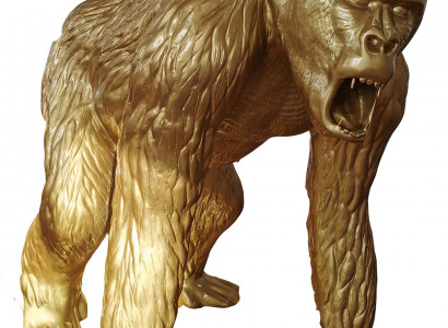 Gold Deko Gorilla Figuren Statuen Dekoration Garten Neu Designer Figur Statue