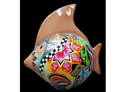 Wohn Deko Skulpturen Statuen Figuren Abstrakte Fisch Figur Handarbeit Dekoration