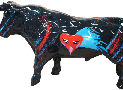 Deko Statue Stier Deko Statue Skulptur Abstrakt Design Figur Garten Dekoration