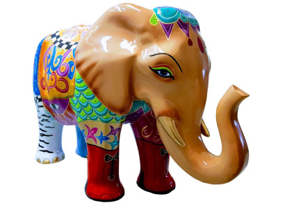 Wohn Deko Skulpturen Abstraktes Elefant Design Statuen Figuren Figur Dekoration