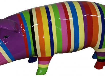 Skulpturen Abstraktes Schwein Design Wohn Deko Statuen Figuren Figur Dekoration