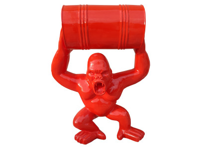 Skulpturen Figuren Statuen Dekoration Deko Gorilla Garten Design Figur Statue