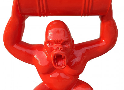 Skulpturen Figuren Statuen Dekoration Deko Gorilla Garten Design Figur Statue