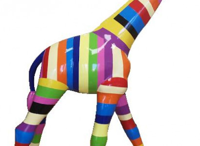 Statue Bunte Skulptur Abstrakte Designer Figuren Statuen Handbemalt Dekoration