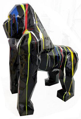 Figuren Statuen Dekoration Deko Gorilla Garten Neu Design Figur Statue Moderne