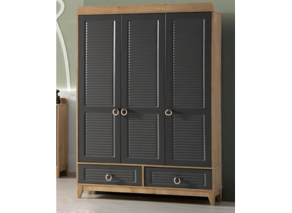 Kleiderschrank Grau Holz Schrank Design Kinderzimmer Kleiderschränke  удаление