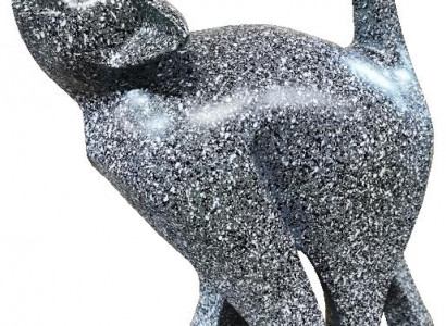 Design Figur Affe Deko Statue Skulptur Abstrakt designer Loft Silber Skulpturen