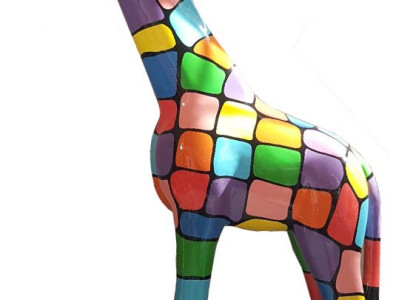 Giraffe Design Figur Statue Moderne Figuren Statuen Dekoration Deko Garten Neu