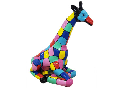Design Figur Statue Moderne Figuren Statuen Dekoration Deko Giraffe Garten Neu