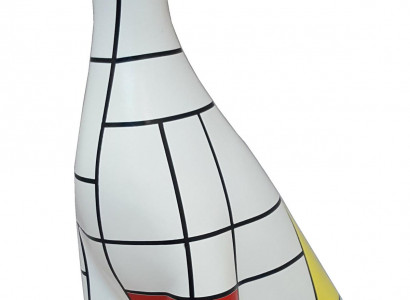 Designer Katze Dekorative Statuen Modern Bemalte Figuren Abstrakte Statuen 95cm