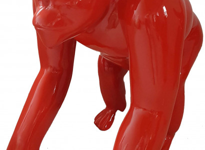 Designer Figur Statue Moderne Figuren Statuen Dekoration Deko Gorilla Garten Neu