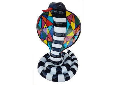 Designer Abstrakte Moderne Figur Schlange Kobra Deko Garten Skulpturen Schlange