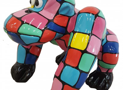 Designer Figur Statue Moderne Figuren Statuen Dekoration Deko Gorilla Garten Neu