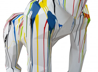 Designer Figur Statue Moderne Figuren Statuen Dekoration Deko Gorilla Garten Neu