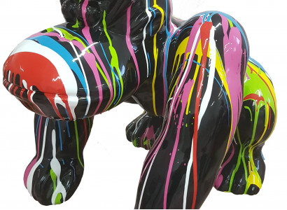 Designer Figur Statue Moderne Figuren Statuen Dekoration Deko Gorilla Garten Neu