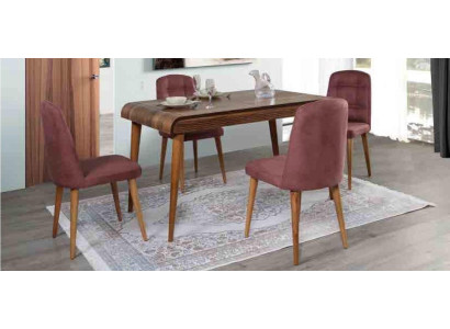 Esszimmer Essgruppe Möbel Set Garnitur Sitz Esstisch Polster 5tlg.