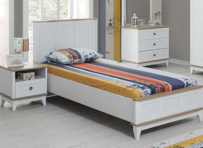 Kinderbett Bettrahmen Bett Kinderzimmer Kinderzimmermöbel Weiß Holz