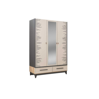 Modern Kleiderschrank Kinderschrank Holzschrank Schrank Holz Beige