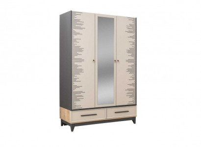 Modern Kleiderschrank Kinderschrank Holzschrank Schrank Holz Beige