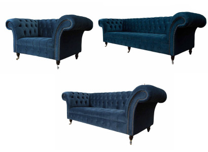 Sofagarnitur 4+3+1 Sitzer Set Design Sofa Polster Couch Modern Luxus