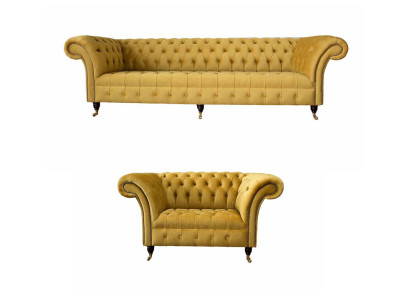 Sofagarnitur 3+1 Sitzer Set Design Sofas Polster Couchen Moderne