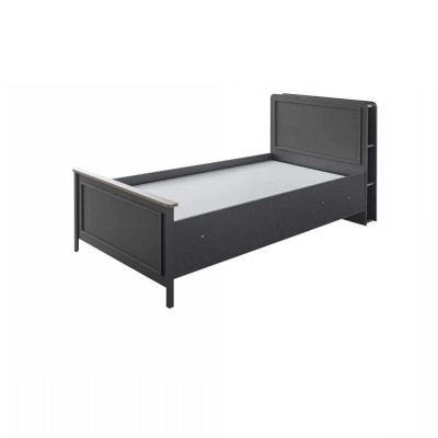 Kindermöbel Garnitur Kinderzimmer Bett Kinderbett Grau Holz Set 5tlg