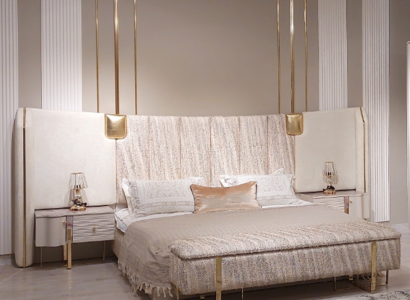 Bett 2x Nachttische Schlafzimmer Komplett Luxus Einrichtung Neu Möbel