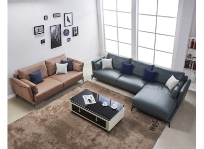 Design Ecksofa Wohnlandschaft Sofa Couch L Form Polster Couchen Leder Couchen