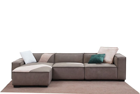 Ecksofa Wohnlandschaft Sofa Couch L Form Polster Couchen Leder Design Italien