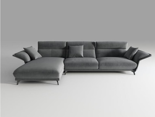 Sofa Stoff L-Form Couch Wohnlandschaft Ecksofa Garnitur Modern Design Couchen