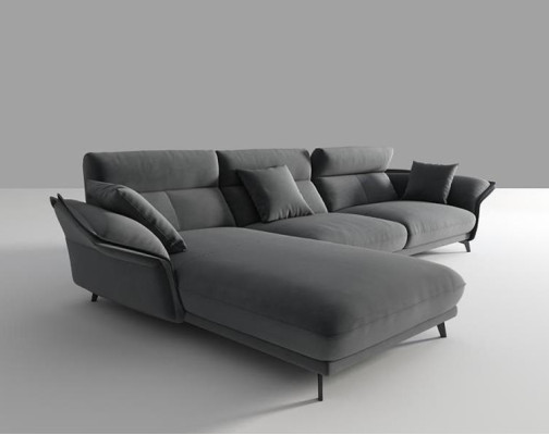 Sofa Stoff L-Form Couch Wohnlandschaft Ecksofa Garnitur Modern Design Couchen